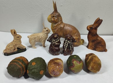 Ceramic Rabbits & Eggs