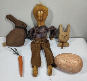 Paper Mache & Hand Sewn Easter Decor