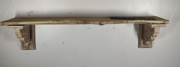 Hanging White Farmhouse Wall Shelf