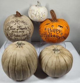 Large Decorative Pumpkins