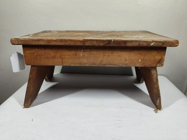 Large Sturdy Primitive Stool