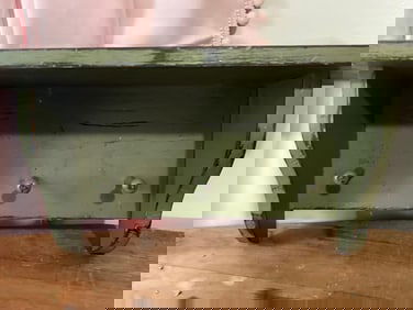 Distressed Painted Wall Shelf