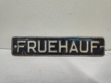 FRUFHAUF Tin Sign