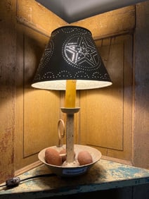 Metal Country Candle Lamp