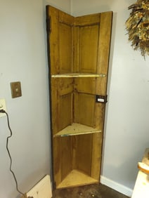 Reclaimed Door Corner Shelf