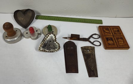 Nutmeg Grinders, Cookie Cutters, Butter Mold & More