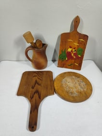 Cutting Boards & Holmes Co Pottery Pitcher