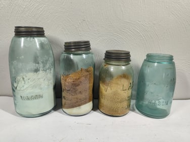Blue Atlas & Mason Jars