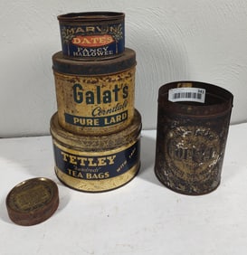 Coffee Tea, and Lard Tins