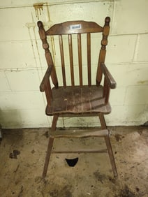 Oak High Chair
