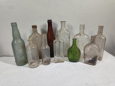 Hand Blown and Glass Bottles