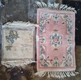 Pair of Victorian Era Decorative Rugs