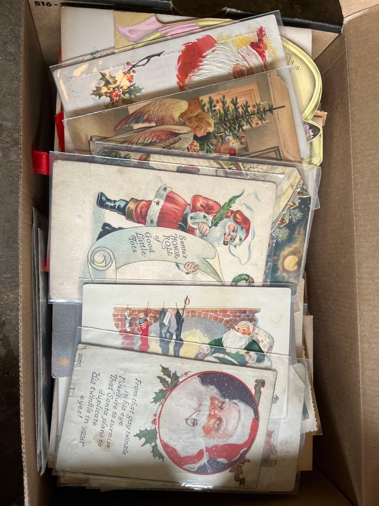 Early 1900s Holiday Post and Greeting Cards: Many great early Santa images.