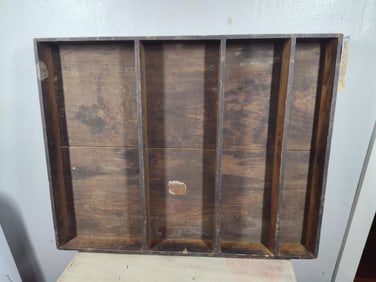 Antique Wooden Trunk Insert