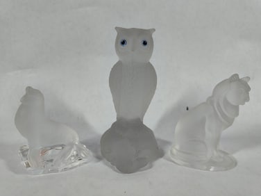 Satin Glass Animals