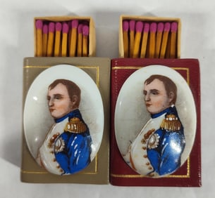 Napoleon Bonaparte Hand Painted Matchboxes