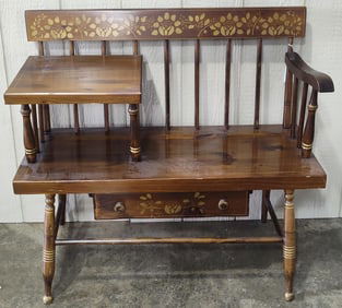 Hitchcock Style Phone Bench