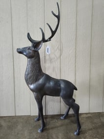 Huge Brass Reindeer