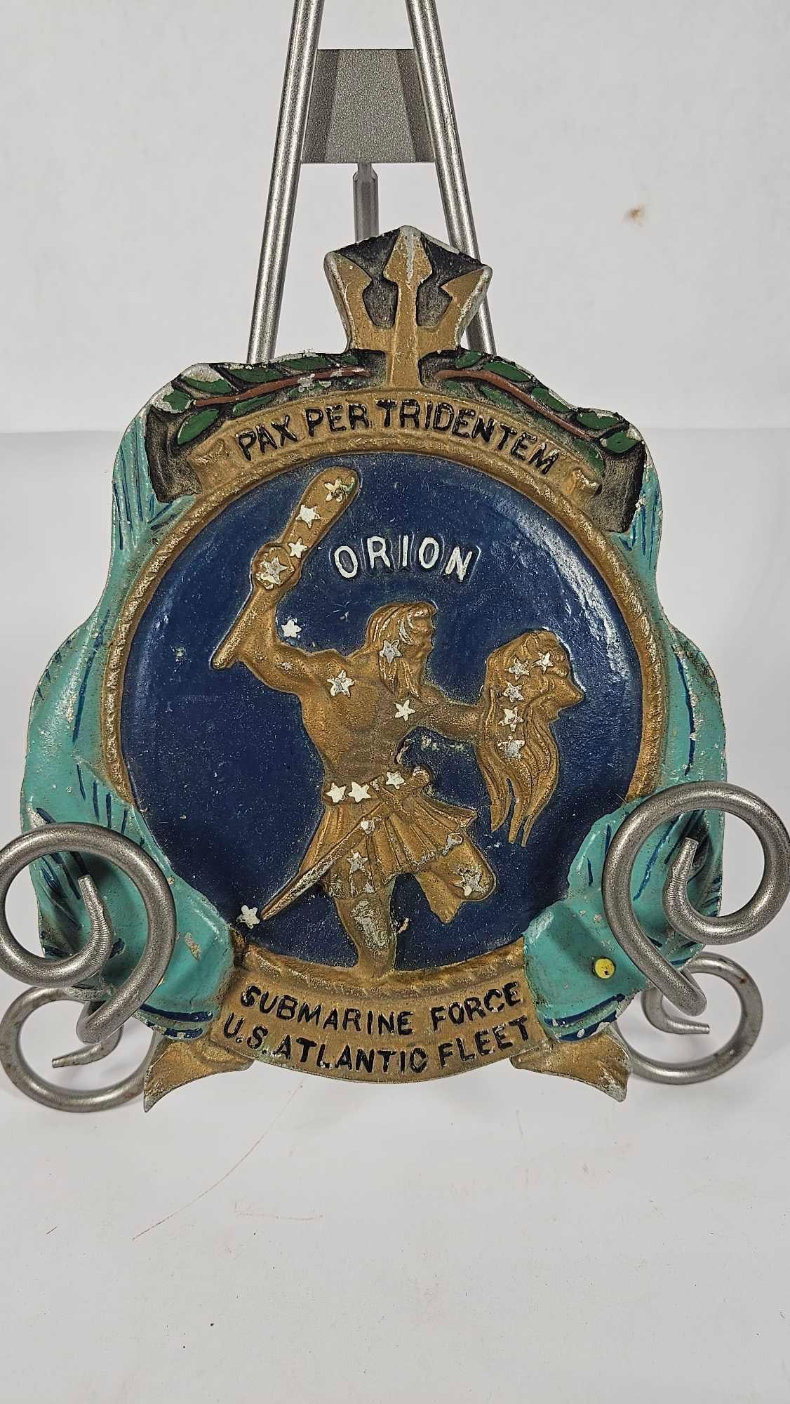 WW2 USS Orion Navy Submarine Plaque (1 of 8)