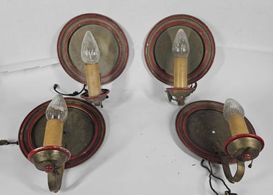 Early Brass Wall Sconces