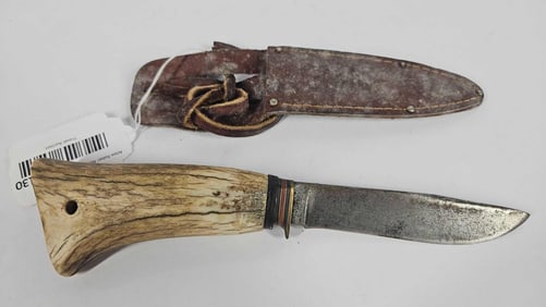 KaBar Bone Handle Americana Fixed Blade Knife
