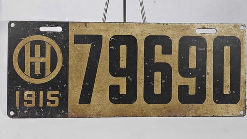 1915 Ohio License Plate