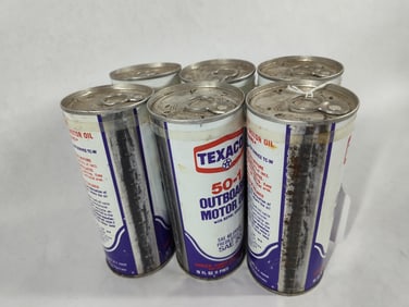 Texaco 50-1 Outboard Motor Oil 6 Pack