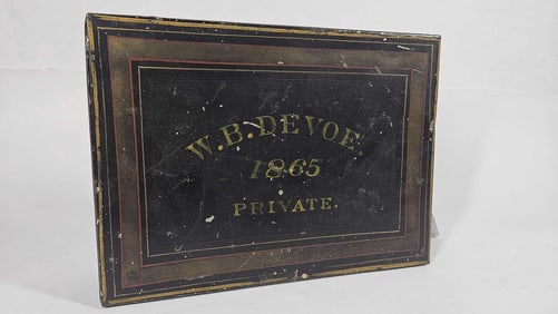 1865 Metal Document Box