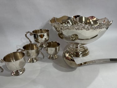 Sil Glass Classy Punch Bowl Set