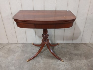 Mid Century Modern Duncan Phyfe Style Gaming Table