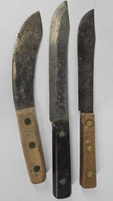3 Fixed Blade Knives