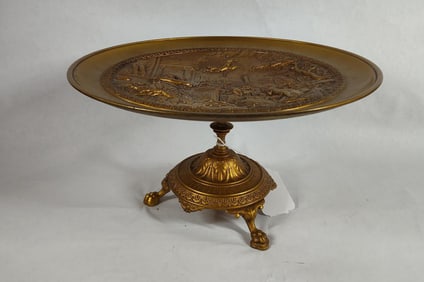 Italian Grand Tour Bronze Pedestal Centerpiece