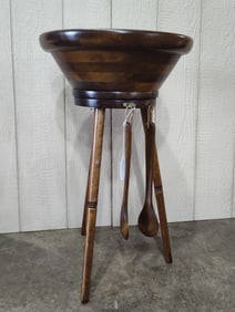 Hellerware Swiveling Wood Turned Bowl
