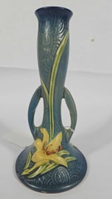 Zephyr Lily Roseville Pottery Vase