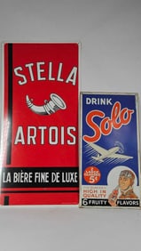 Solo & Stella Artois Tin Signs