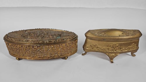 Bradley & Hubbard and Jenning Brothers Jewelry Boxes