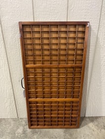 Oak Sectioned Printers Tray