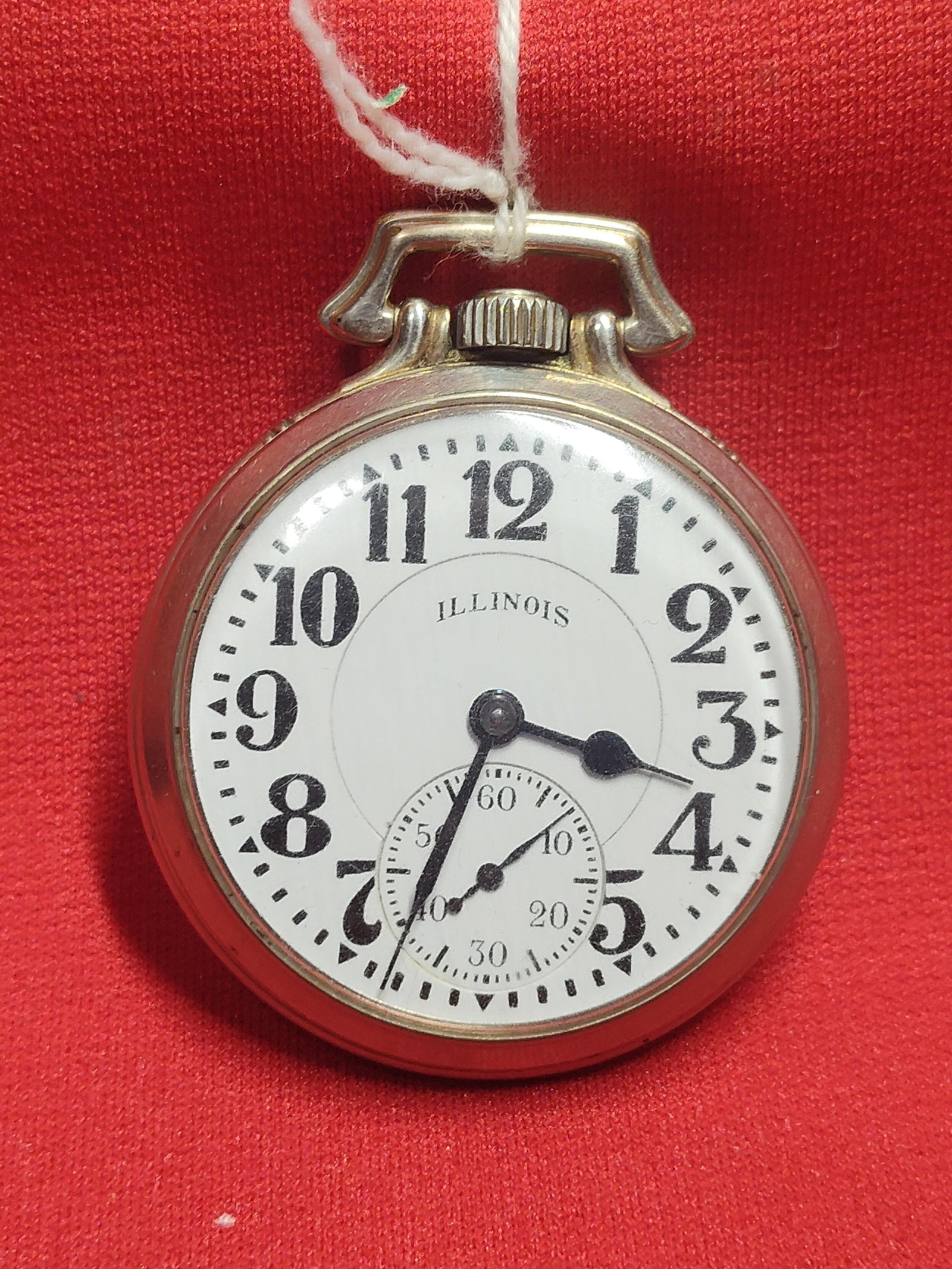 Illinois Bunn Special 21J Rail Road Grade: Serial number 5497001. 161A. Motor barrel, 60hr dial Elinvar signed. Running condition.