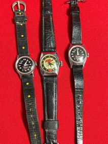 3 Zorro and Space Cadet Wrist Watches