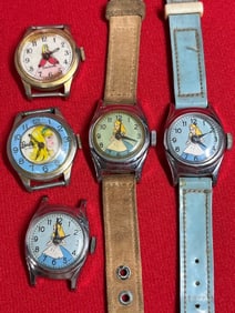 Cinderella, Barbie, and Alice in Wonderland Wrist Watches