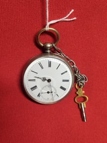 Cylindrel Quaprel Rubial Keywind Pocket Watch