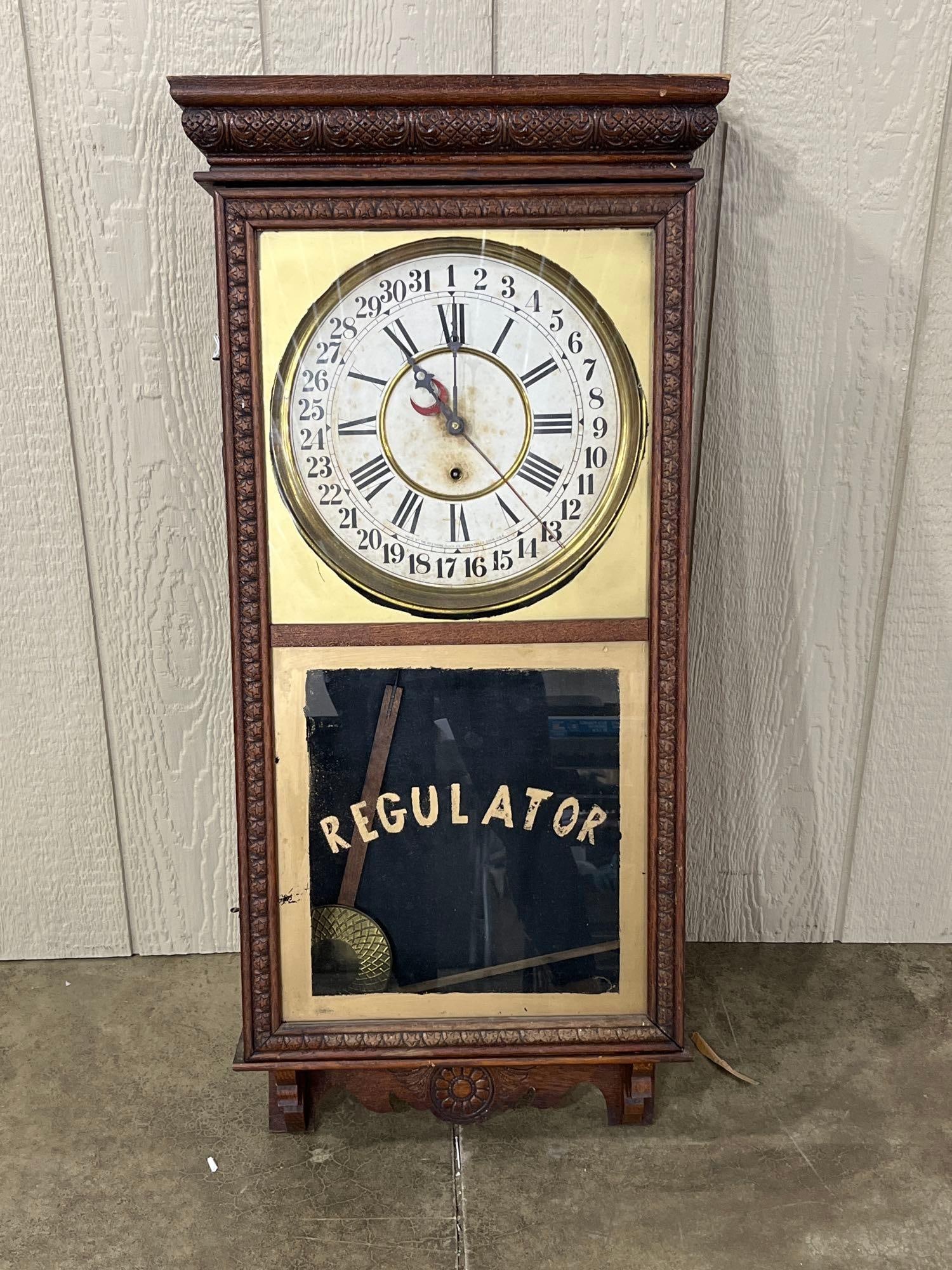 Sessions Clock Co Regulator Wall Clock (1 of 7)