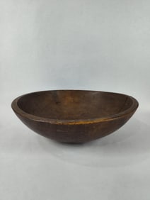 Wood dough bowl