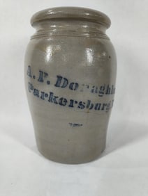 A.P. Donaghho Parkersburg WV 1/2 gal. stoneware crock