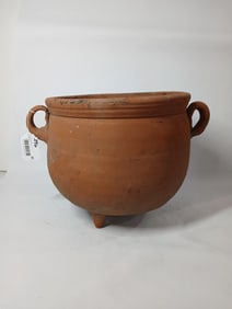 Demi Lune 3 footed Terracotta handled Jardiniere