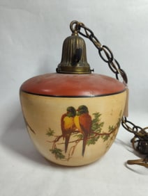 Art Deco 1930s Lincoln Co Parrot Globe Shade