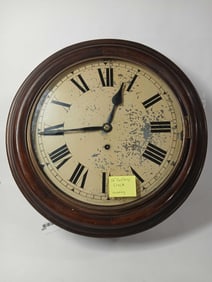 Wall hanging Gallery Clock in wood housing