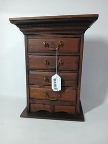 Early 4 drawer dresser top chest with drawers made of early cigar boxes