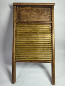 Columbus Washboard Co. Standard Family Size Brass No. 2062