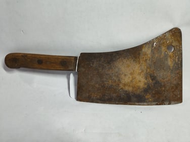 Great wood handled meat cleaver
